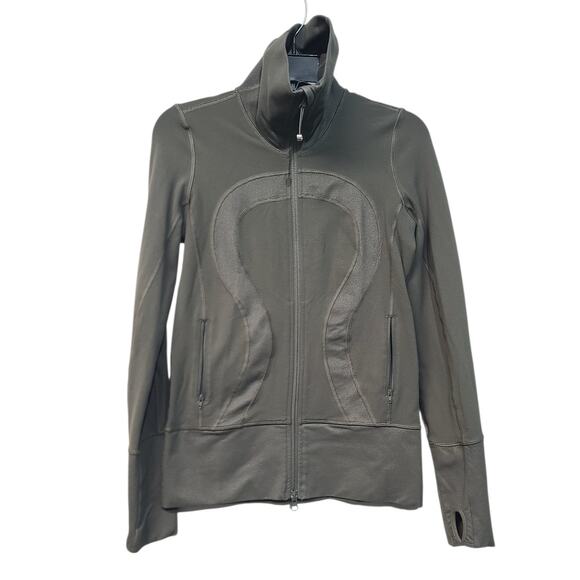 lululemon athletica Tops - Lululemon In Stride To-and-From Jacket Army Green Size 4 GUC